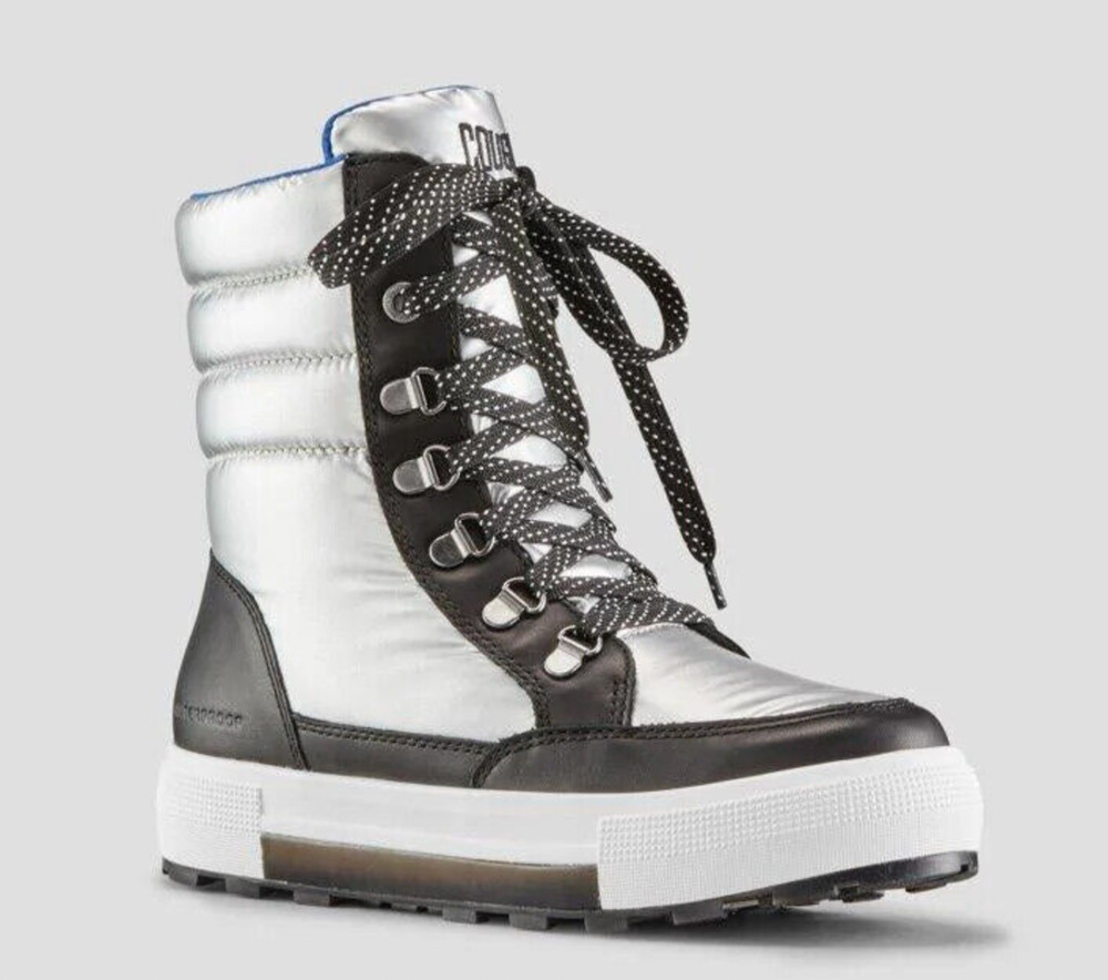 Cougar Womens Wahoo Winter BootS Size 8 Silver Nylon Waterproof NIB